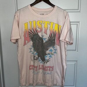 Austin City Limits Pink Tee, Large
